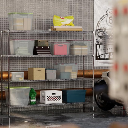 18" Deep x 72" Wide x 64" Height Wire Shelving Kit | 4-Tier | NSF Commercial - Image 7