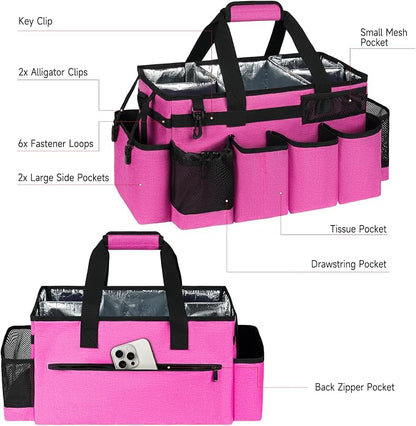 Cleaning Caddy Bag, Extra Large Cleaning Supplies Organizer - Image 3