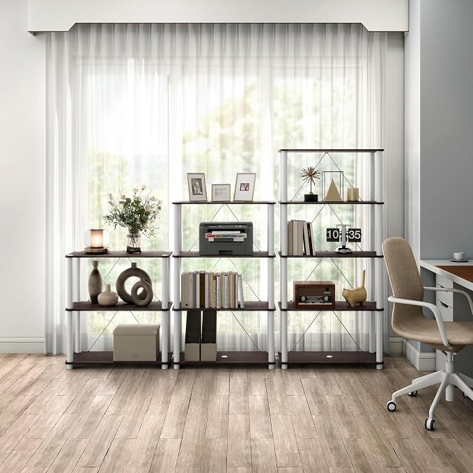 HOMES: INSIDE + OUT Apexa Modern 5-Tier Wide Shelving Units, Collectibles - Image 2