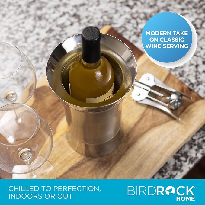 BirdRock Home Stainless-Steel Wine Chiller - Image 5