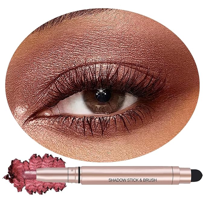Eyeshadow Stick Makeup, Waterproof Hypoallergenic Long Lasting Cream Eye Shadow by Qeetvia