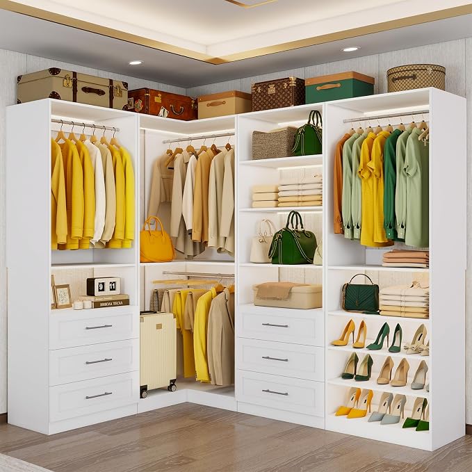 Vomavex Closet System with 4 sets, 101.9" Closet Organizer Systems with 6 - Image 9