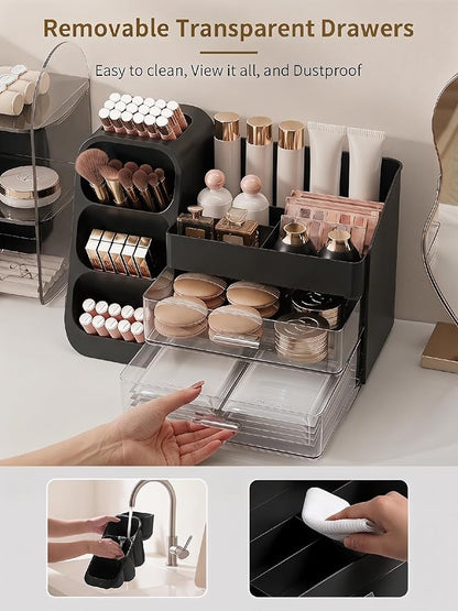 Booklov Makeup Organizer for Vanity, Large Capacity Cosmetic Display Case - Image 6