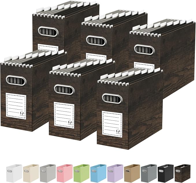 Portable Collapsible Cardboard File Box by Oterri
