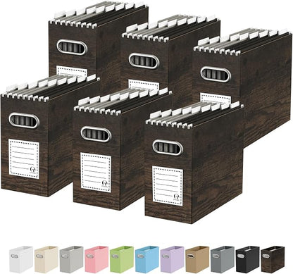 Portable Collapsible Cardboard File Box by Oterri