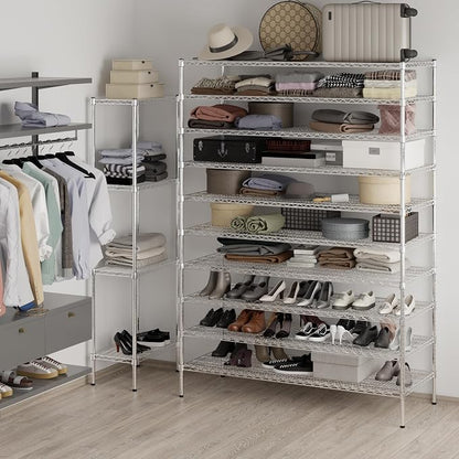 24" Deep x 60" Wide x 86" Height Wire Shelving Kit | 10-Tier | NSF Commercial - Image 4
