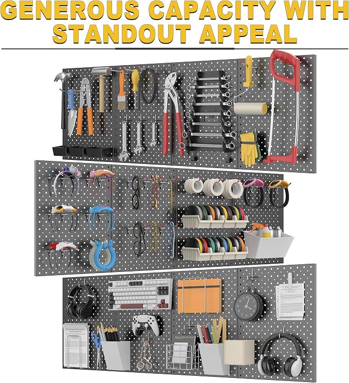 Ultrawall Metal Pegboard Panels, Pegboard Wall Organizer, Garage Tool Storage - Image 5