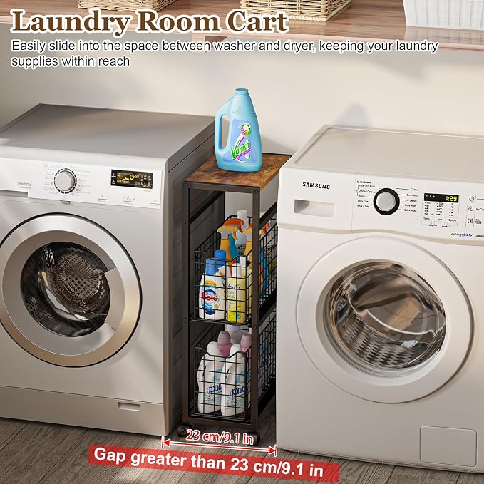 Hongtamoya 3 Tier Laundry Room Cart - Image 2