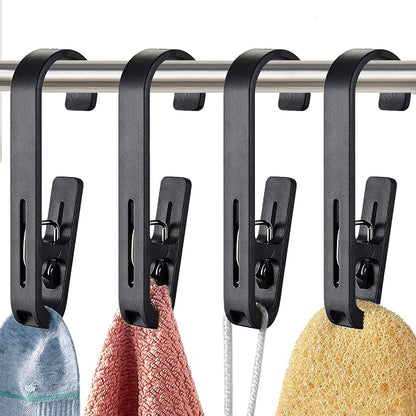 Laundry Hooks with Clips Hanger Closet Organizer Clamps Socks Boot Bras Towels by XoYoZo