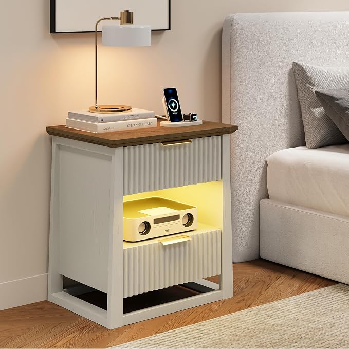 HIFYOBRO Fluted Nightstands Set of 2 - Image 9