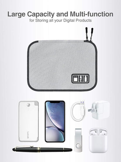 Luxtude Cord Organizer Travel, Flat Cable Organizer Bag, Portable Electronics - Image 4