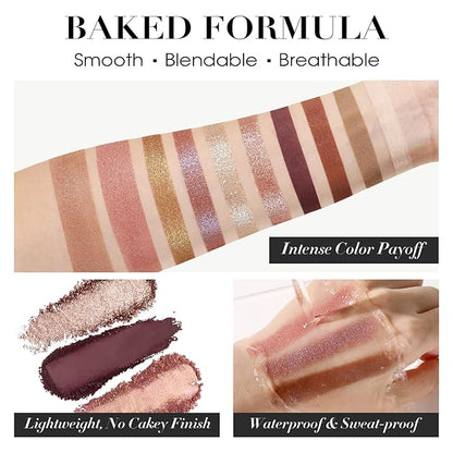 UCANBE All in One Baked Makeup Palette – Eyeshadow, Blush & Bronzer Face Kit - Image 3