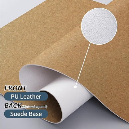 Bloss Leather Desk Mat, Non-Slip/Waterproof Desk Pad, Desk Matt - Image 6