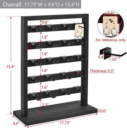 Ikee Design Free Assemble 2 Pcs Set Wooden Jewelry Display Rack - Image 2