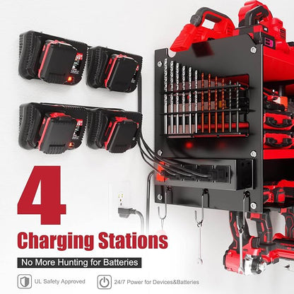 Spampur Fathers Day Gift – Power Tool Organizer Wall Mount - Image 3