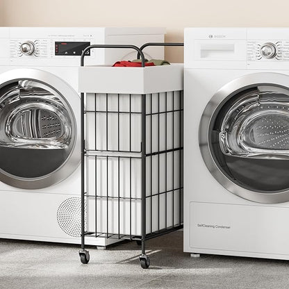 Slim Laundry Hamper, 60L Laundry Basket - Image 2