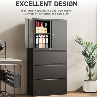 SISESOL 3 Drawer Lateral File Cabinet - Image 6