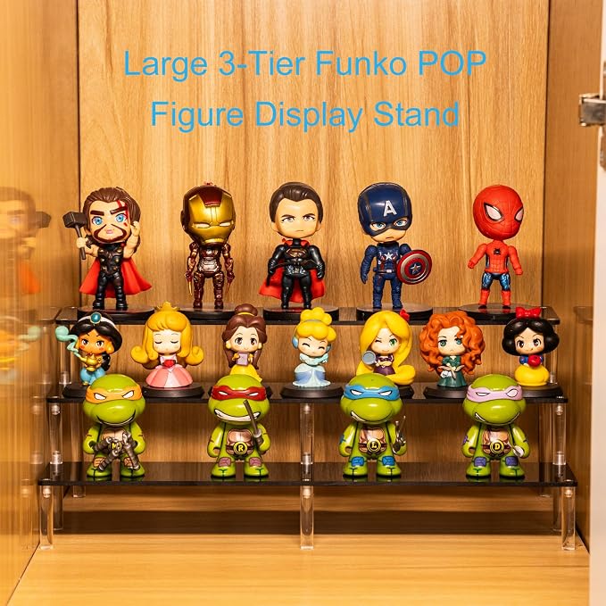 HENABLE Black 14.8 IN Large Acrylic Perfume Organizer Stand, Funko POP - Image 3