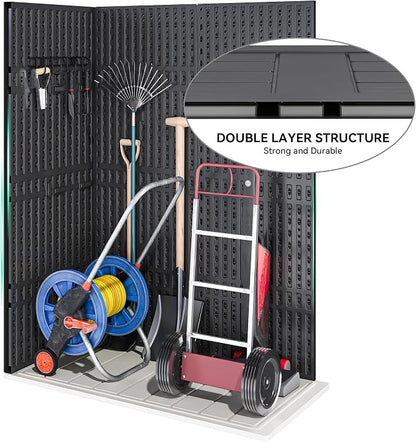 YITAHOME 59 cuft Vertical Outdoor Storage Shed w/o Shelf, 5.6 x 2.3 ft Lockable - Image 5