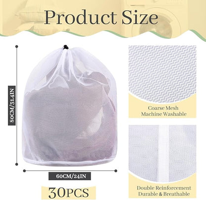 12 Pcs 24 * 32 Inches Fine Mesh Laundry Bag - Image 2