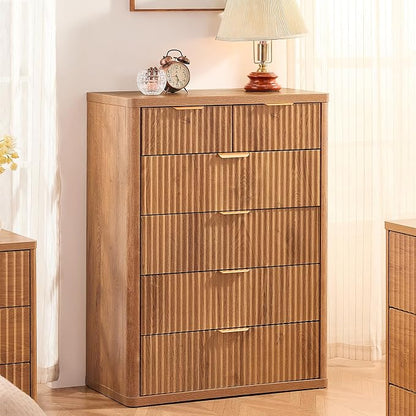 LEYAOYAO Fluted 6 Drawers Dresser - Image 4
