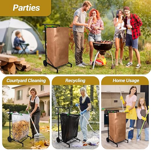 CAROD Upgraded Trash Bag Holder Cart - Image 8