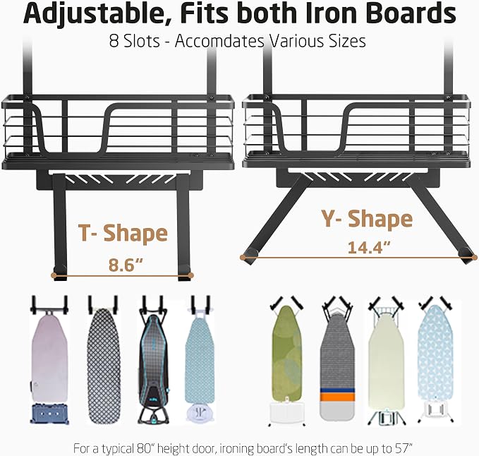 KES Over The Door Ironing Board Holder, Ironing Board Hanger - Image 5