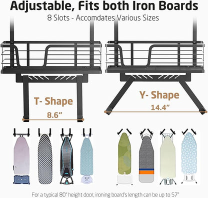 KES Over The Door Ironing Board Holder, Ironing Board Hanger Door Mount - Image 5