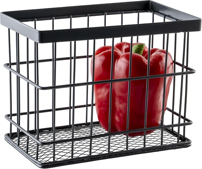 G.E.T. WB-745-MG Rectangular Metal Storage Wire Basket by Unknown