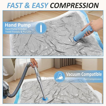 Cozy Essential Vacuum Storage Bags, 80% Compression Vacuum Seal Space Saver - Image 6