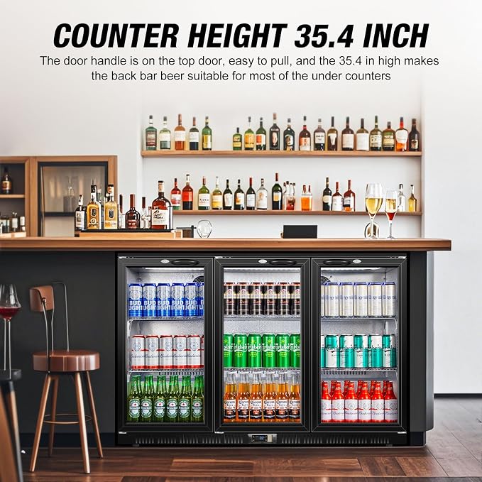 Beverage Refrigerator, 53.15W Inch 12 Cu.Ft Drink Fridge, Back Bar Beer Fridge - Image 2
