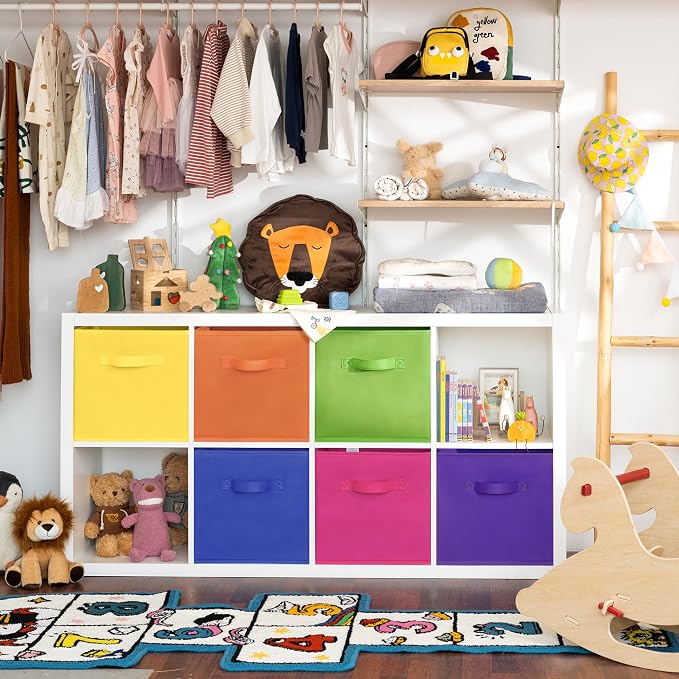 GRANNY SAYS 13 Inch Cube Storage Bins, Colorful Cube Storage Organizer - Image 2