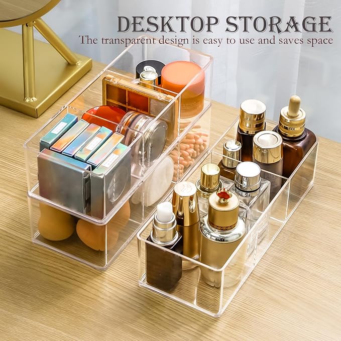 Acrylic Organizer 4-piece Makeup Organizer Countertop - Image 6