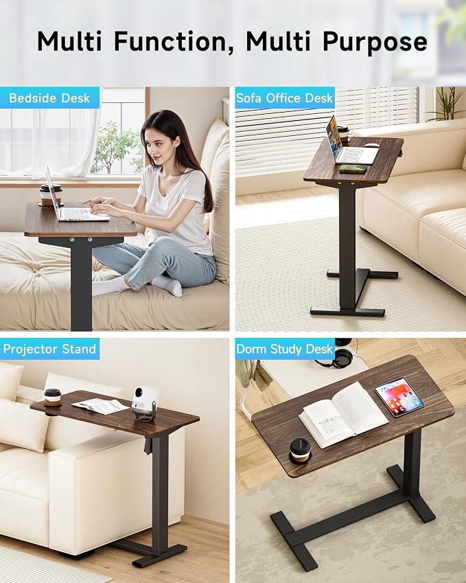 BIZUM Small Electric Standing Desk Bedside Table - Image 7