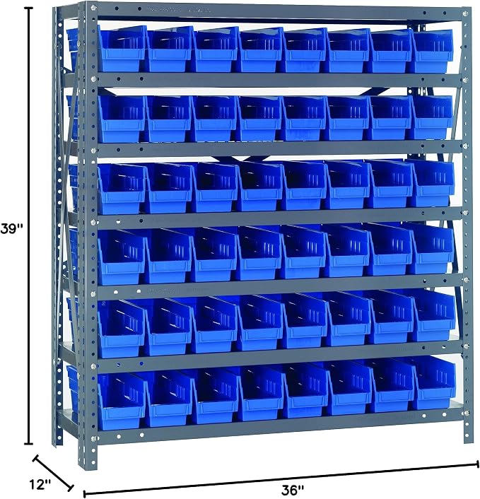 Quantum Storage Systems 1239-101BL Steel Shelving Unit - Image 2
