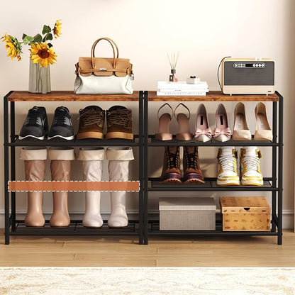 HOMEFORT 4-Tier Shoe Rack Organizer, Shoe Tower - Image 7