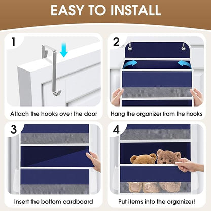 1 Pack Over The Door Organizer, Hanging Storage Organizer - Image 3