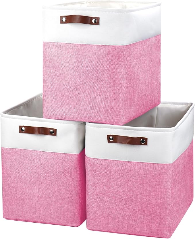 Large Fabric Storage Baskets | 50L Storage Bins, Decorative Linen Closet Baskets by Bagnizer