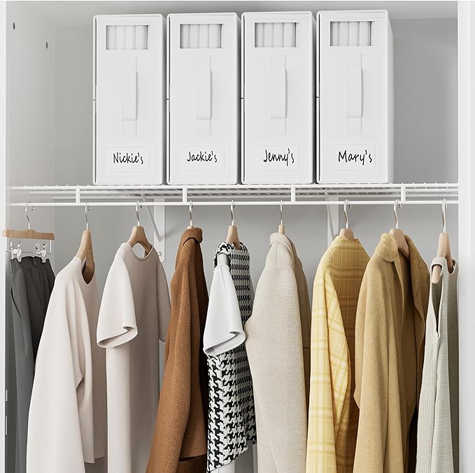 SheetCube Bed Sheet Organizers and Storage 4 Pack, Foldable Linen Closet - Image 5
