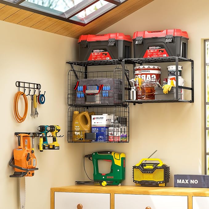 ThreeHio Garage Shelf Wall Mounted - Image 2