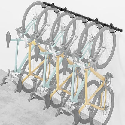 monTEK Enhanced Garage Bike Rack, Adjustable 6 Bike Hangers by monTEK