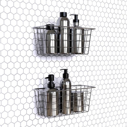 MaraFansie Over the Cabinet Door Organizer Wall Wire Baskets Hanging Kitchen - Image 4