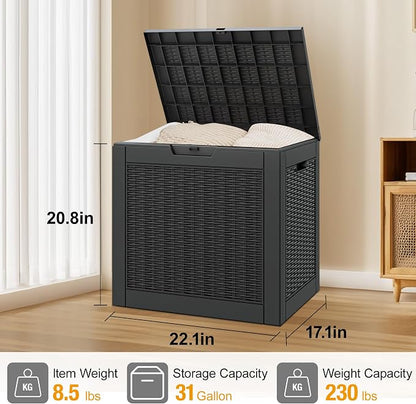 Outdoor Storage Deck Boxes Waterproof, Waterproof and UV Resistant Outdoor - Image 2