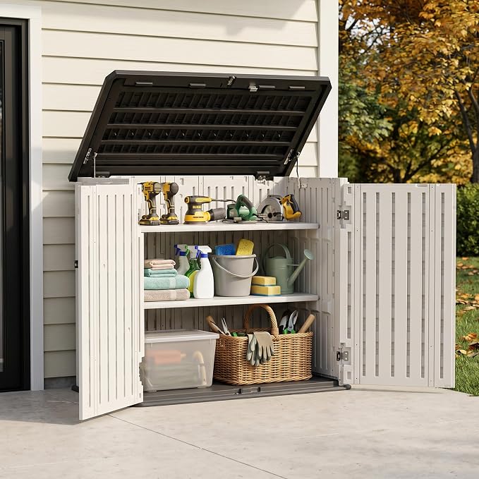 31 Cu.Ft Resin Outdoor Storage Cabinet - Image 8