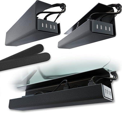 No-Screw Under Desk Cable Management Tray by ScandinavianHubCableTrays