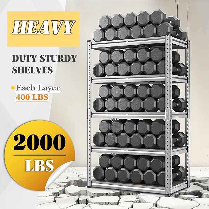 REIBII Heavy Duty Garage Shelving - Image 5