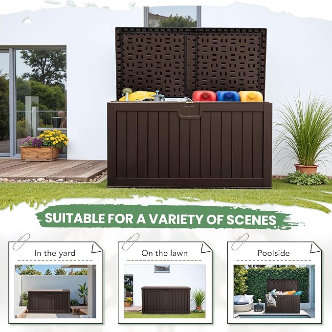 Greesum 230 Gallon HDPE Outdoor Storage Box - Image 6