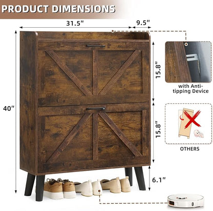 LEYAOYAO Shoe Cabinet Storage for Entryway - Image 2