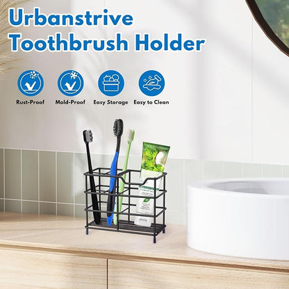 Urbanstrive 304 Stainless Steel Bathroom Toothbrush Holder Toothpaste Holder - Image 7
