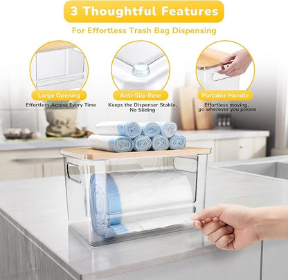 Trash Bag Dispenser Holder, 3-in-1 Laundry Detergent Dispenser Under Sink - Image 6